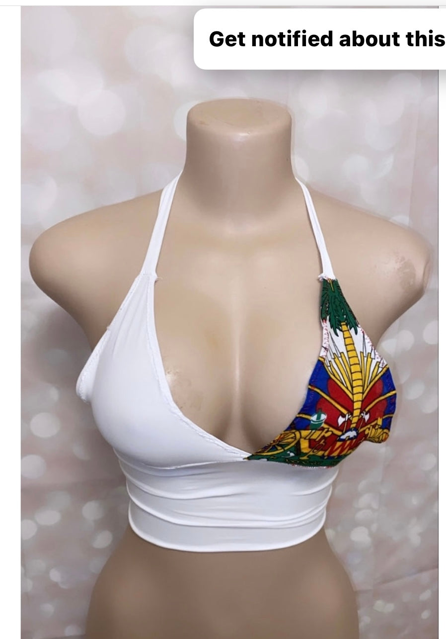 Haitian Flag Inspired Top