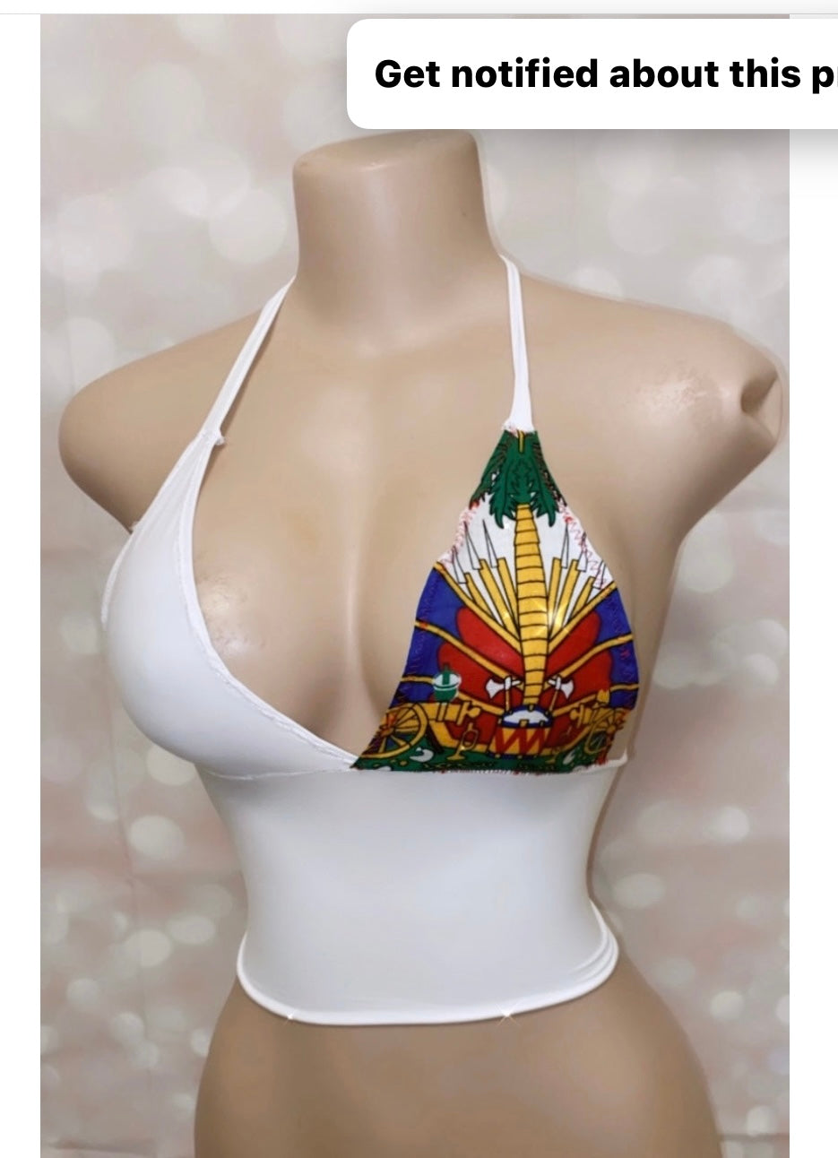 Haitian Flag Inspired Top