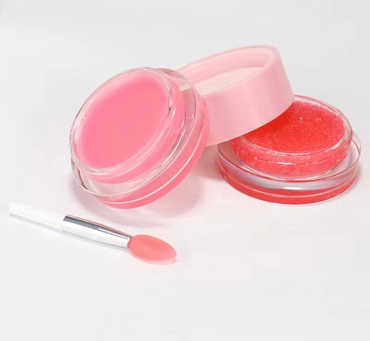 2 In 1 Lip scrub and Lip Balm (4 flavors)