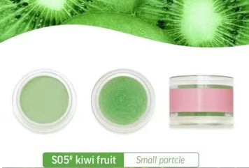 2in1 Kiwi flavored lip scrub and lip balm kit